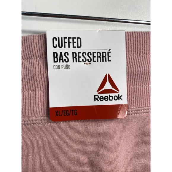 reebok womens pink sweat pants size XL extra large with pockets - Picture 2 of 7